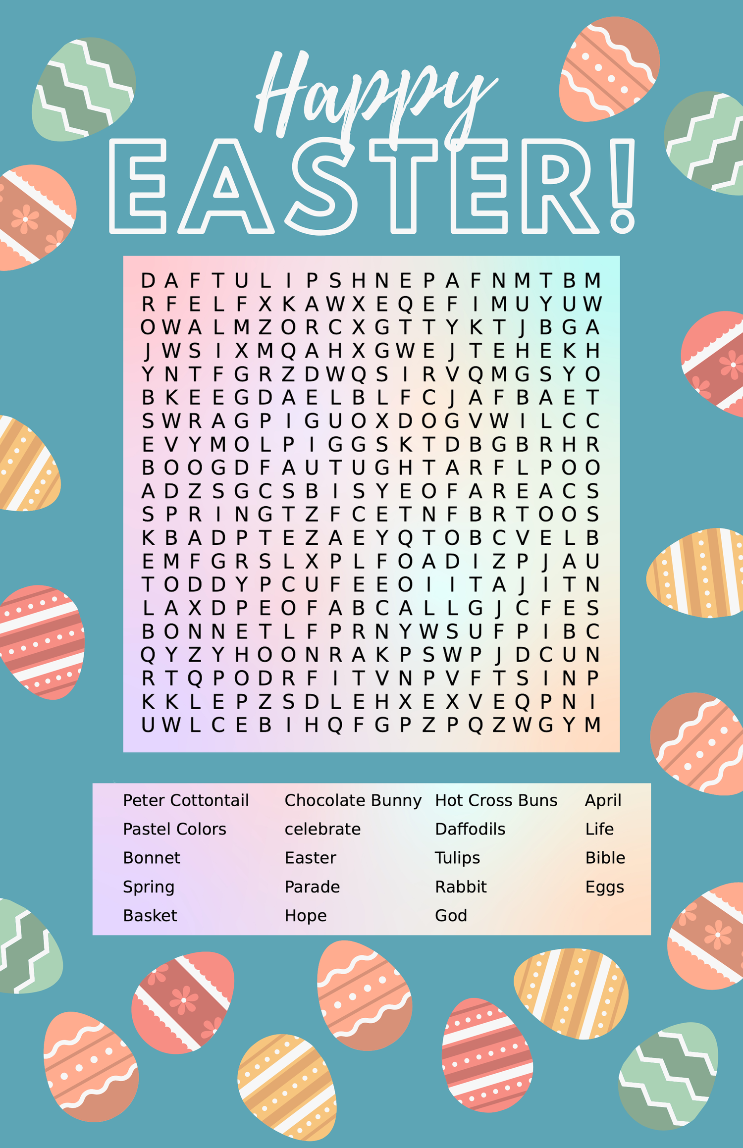 Easter word search
