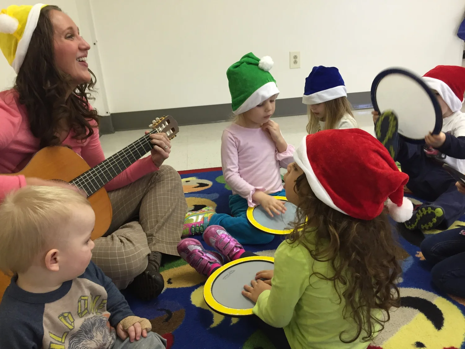 Music class at Christmas time