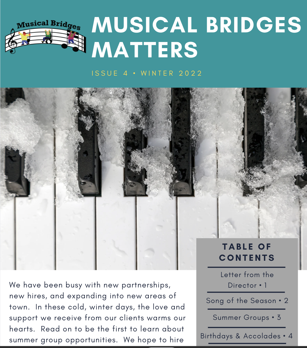 Winter 2022 Newsletter