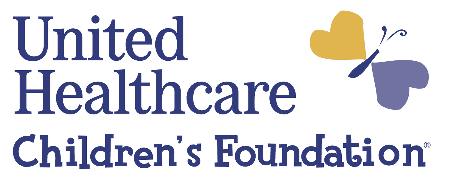 United Healthcare Children's Foundation logo with text and a butterfly graphic.