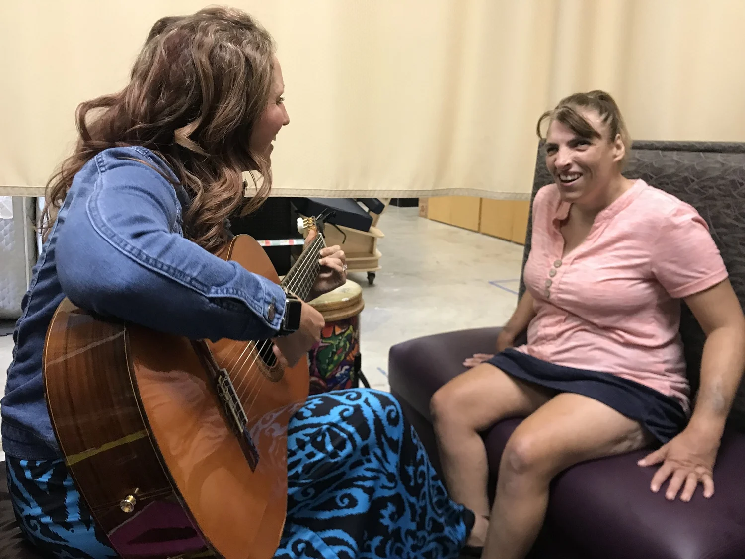 Melissa with adult client
